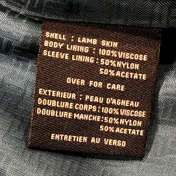 Cole Hann Lambskin Leather Jacket - Picture 10 of 11